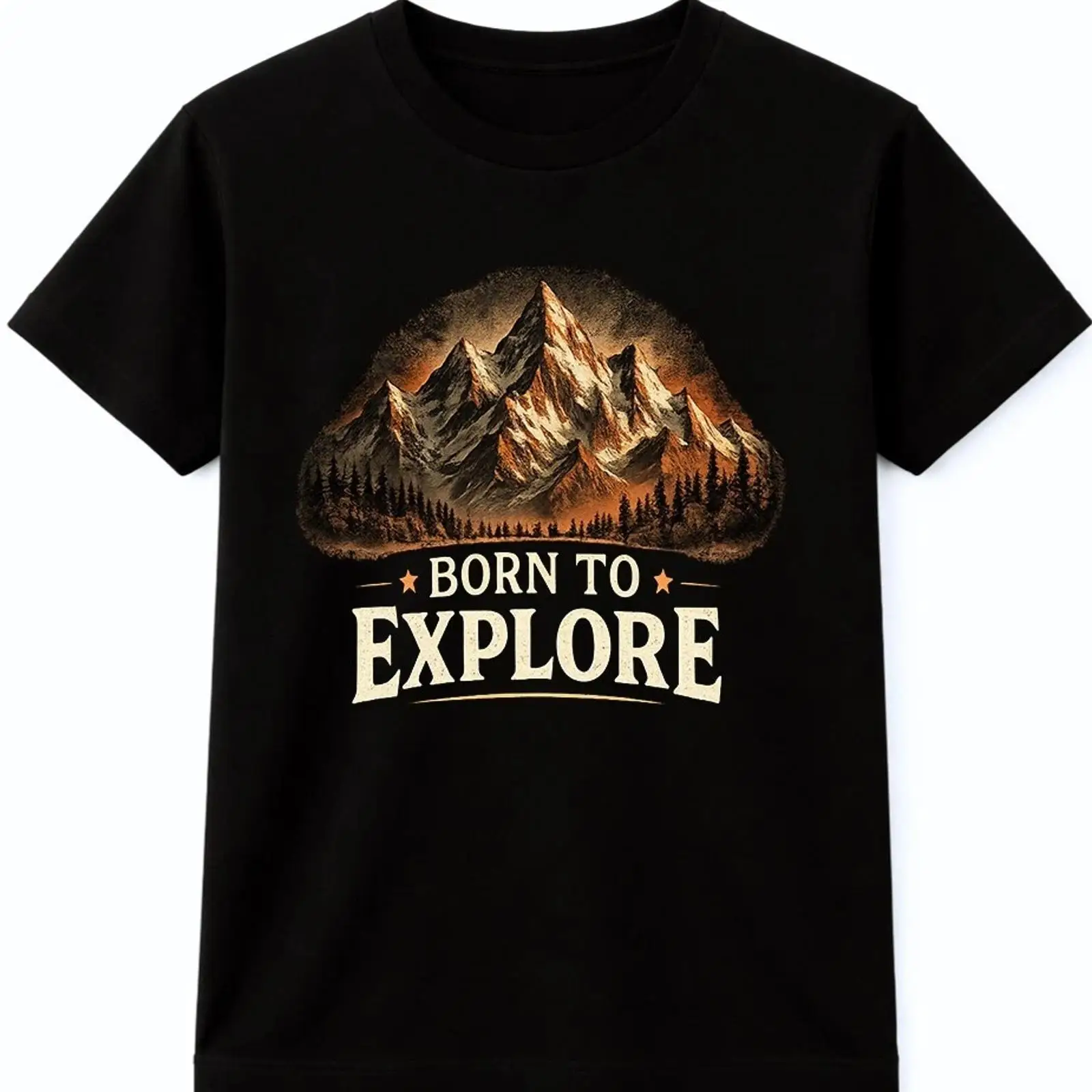 Outdoor Adventure Wear - Kaos Petualang Born To Explore Mountain