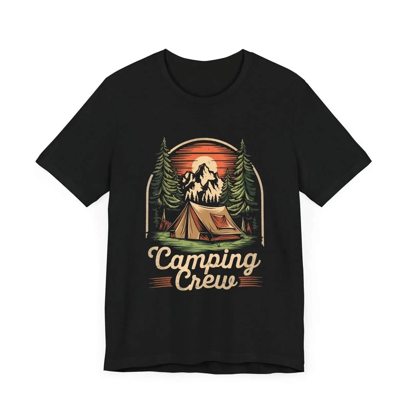 Outdoor Adventure Wear - Kaos Camping Crew Petualangan Luar Ruangan