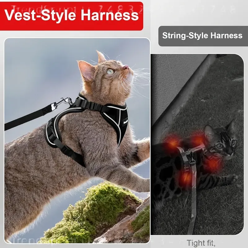 Set Tali dan Harness Kucing An - Outdoor Adventure Wear ulasan dan harga