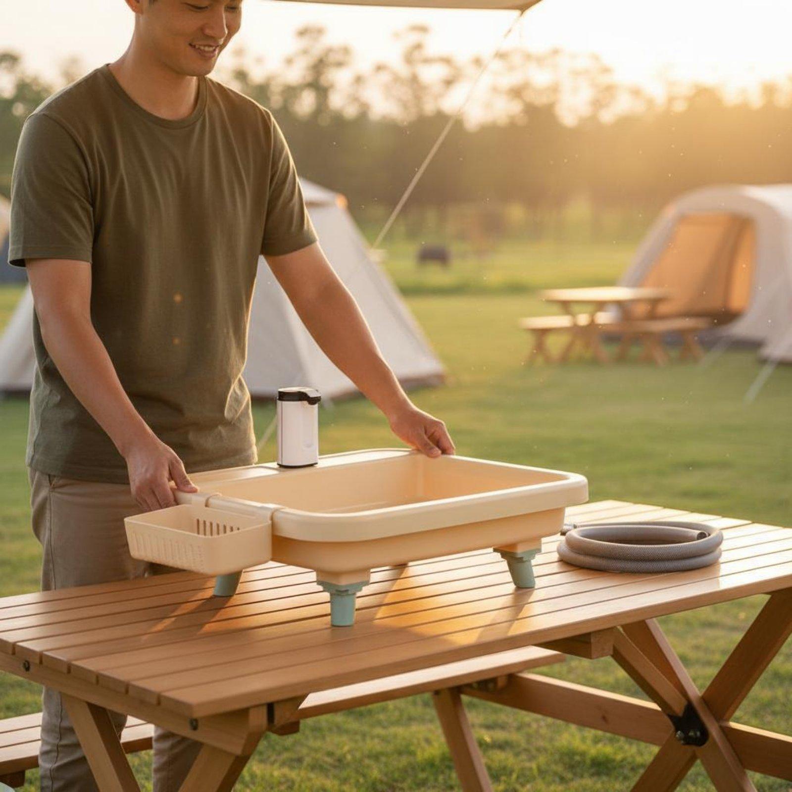 Wastafel Camping Portabel deng - Outdoor Adventurer ulasan dan harga
