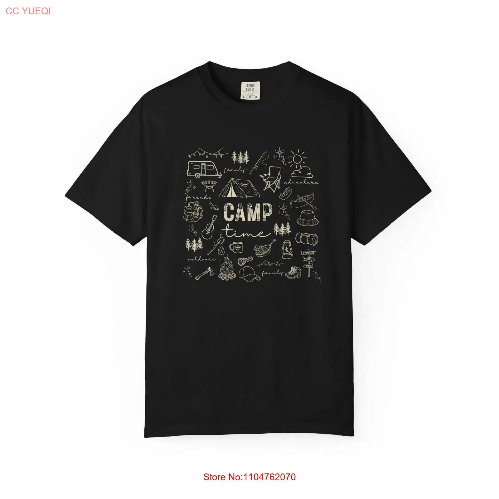 Kaos Berkemah Doodle Campfire  - Outdoor Adventure Wear ulasan dan harga