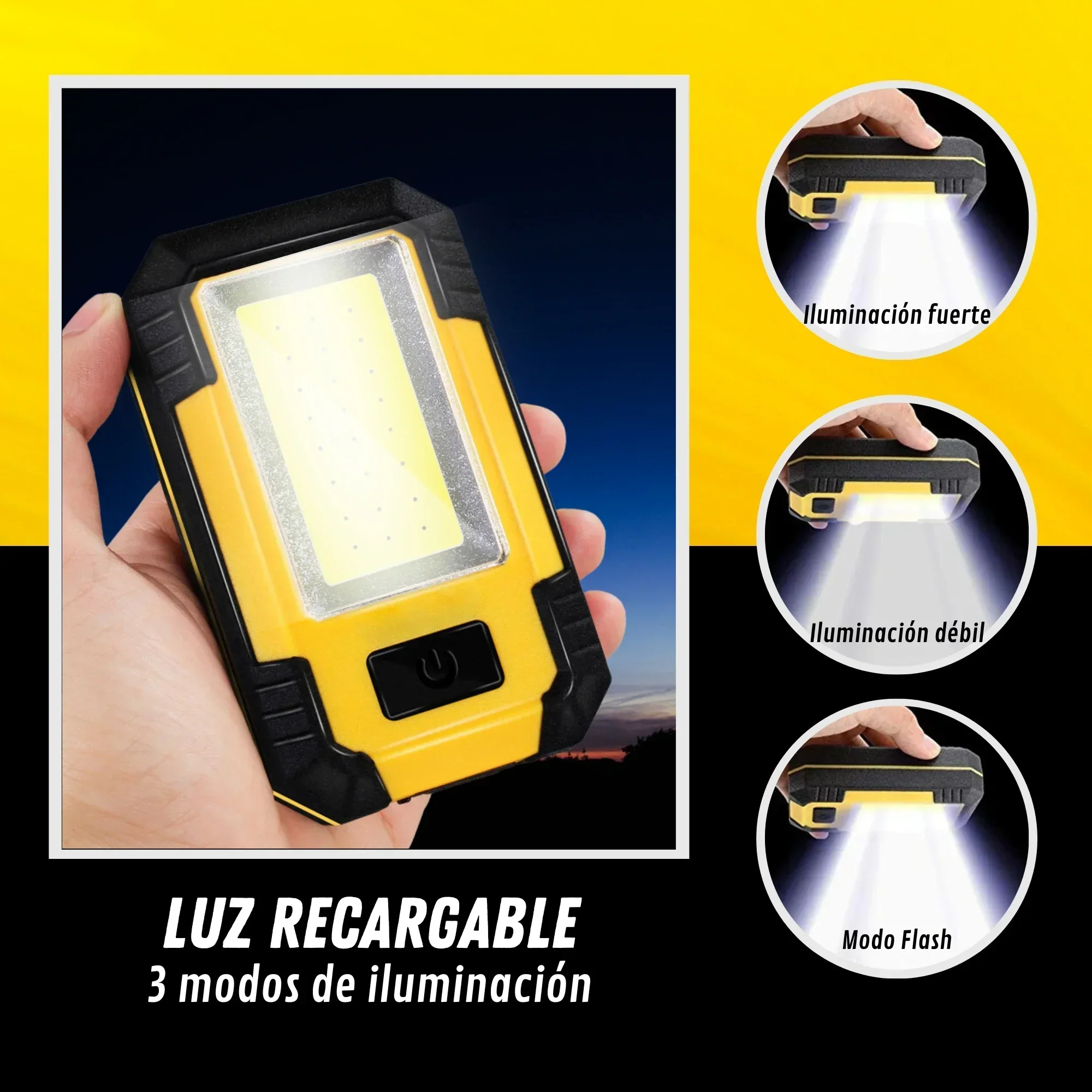 Lampu Kerja Isi Ulang 4000mAh  - Outdoor Adventurer ulasan dan harga